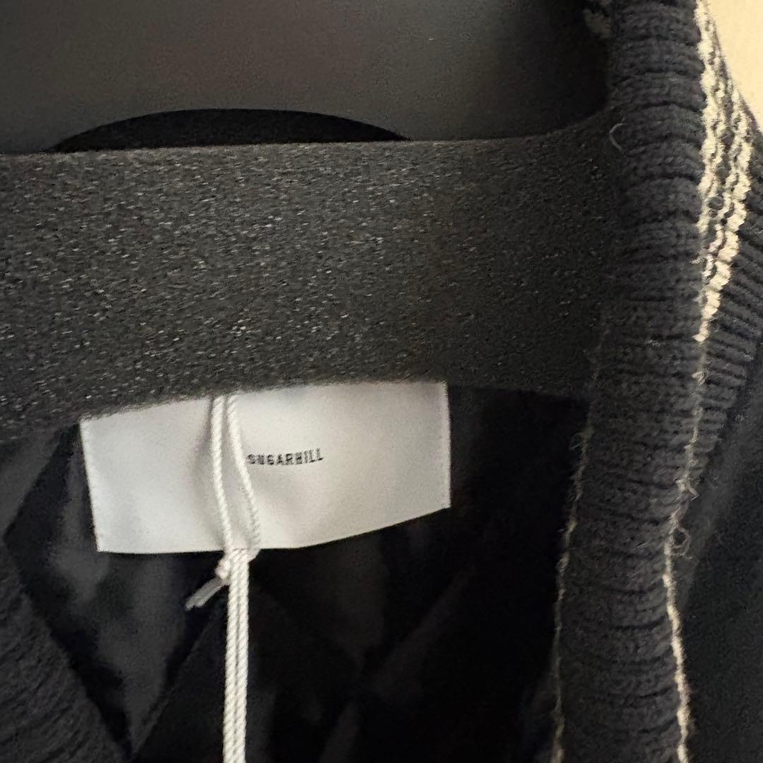 【SUGARHILL】LEATHER STUDIUM JACKET ブラック