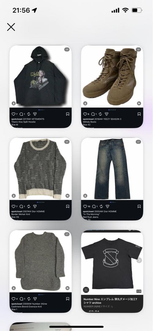 トップス 62berke