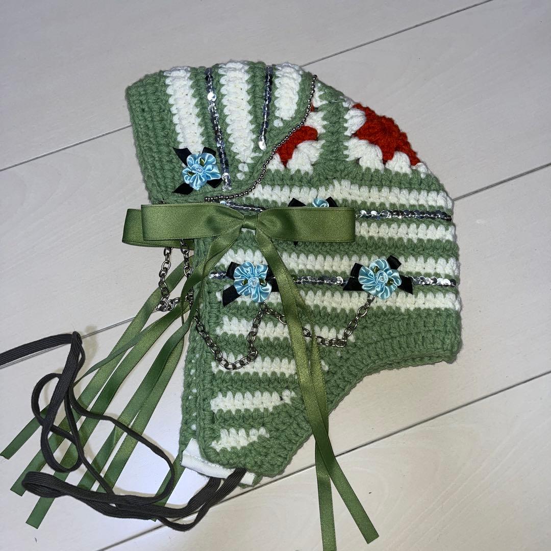 【oldhoney】【24/aw】ニット帽/フライトキャップ