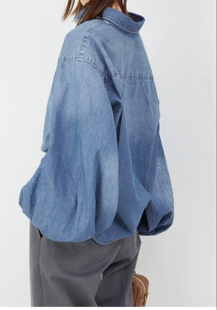 SLOBE IENA LE DENIM WING SLEEVE シャツ