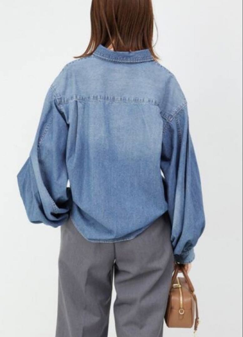SLOBE IENA LE DENIM WING SLEEVE シャツ