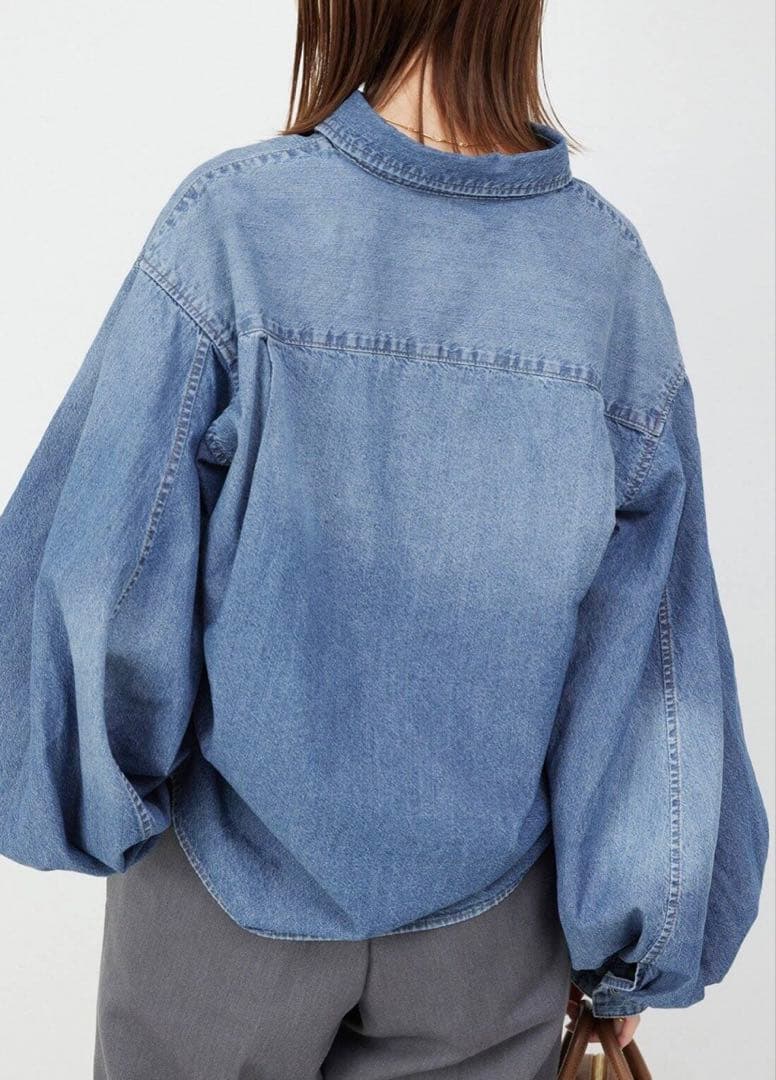 SLOBE IENA LE DENIM WING SLEEVE シャツ