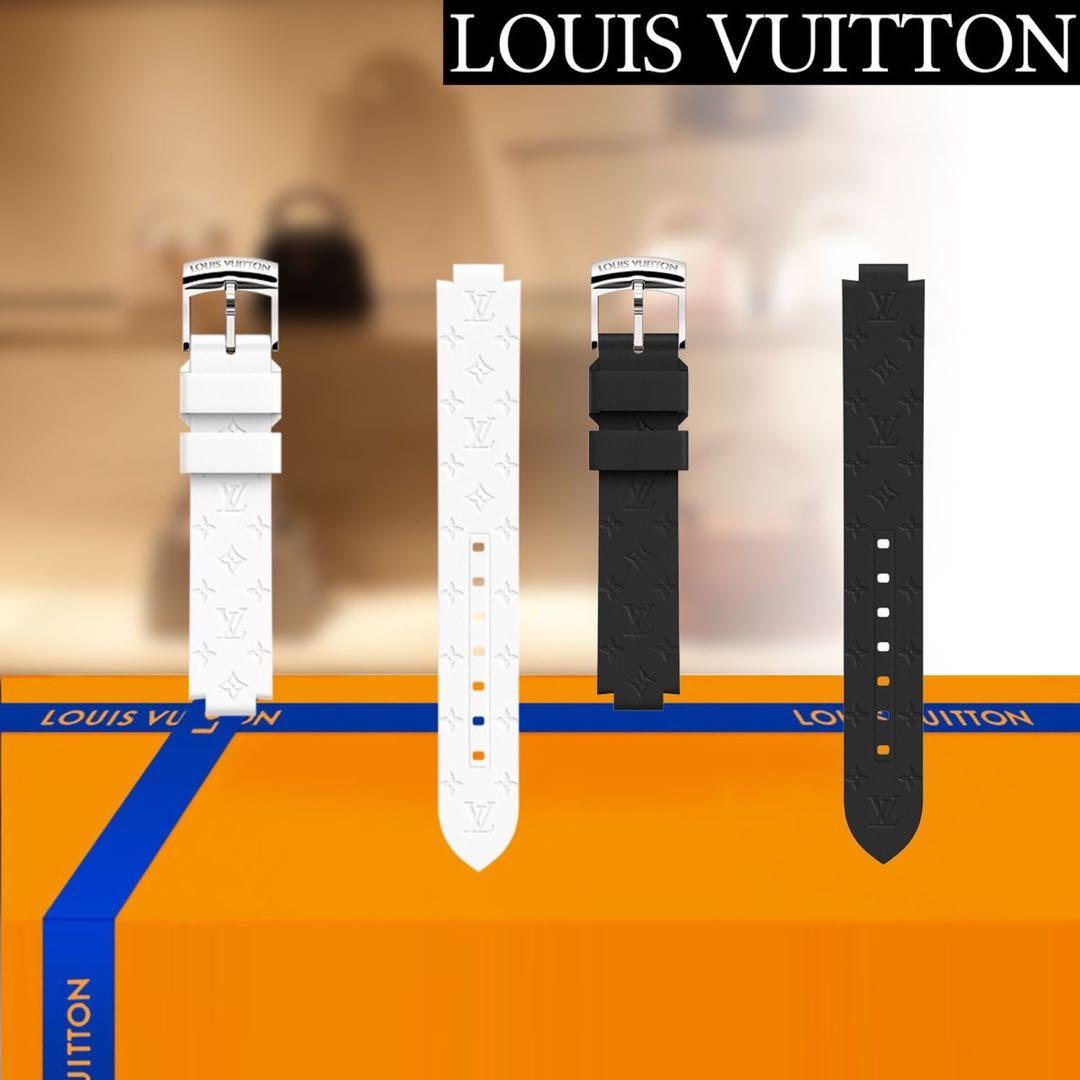 【正規品】ルイ・ヴィトン タンブール用 17mm ホワイトモノグラムラバーベルト