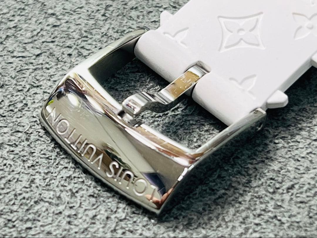 【正規品】ルイ・ヴィトン タンブール用 17mm ホワイトモノグラムラバーベルト