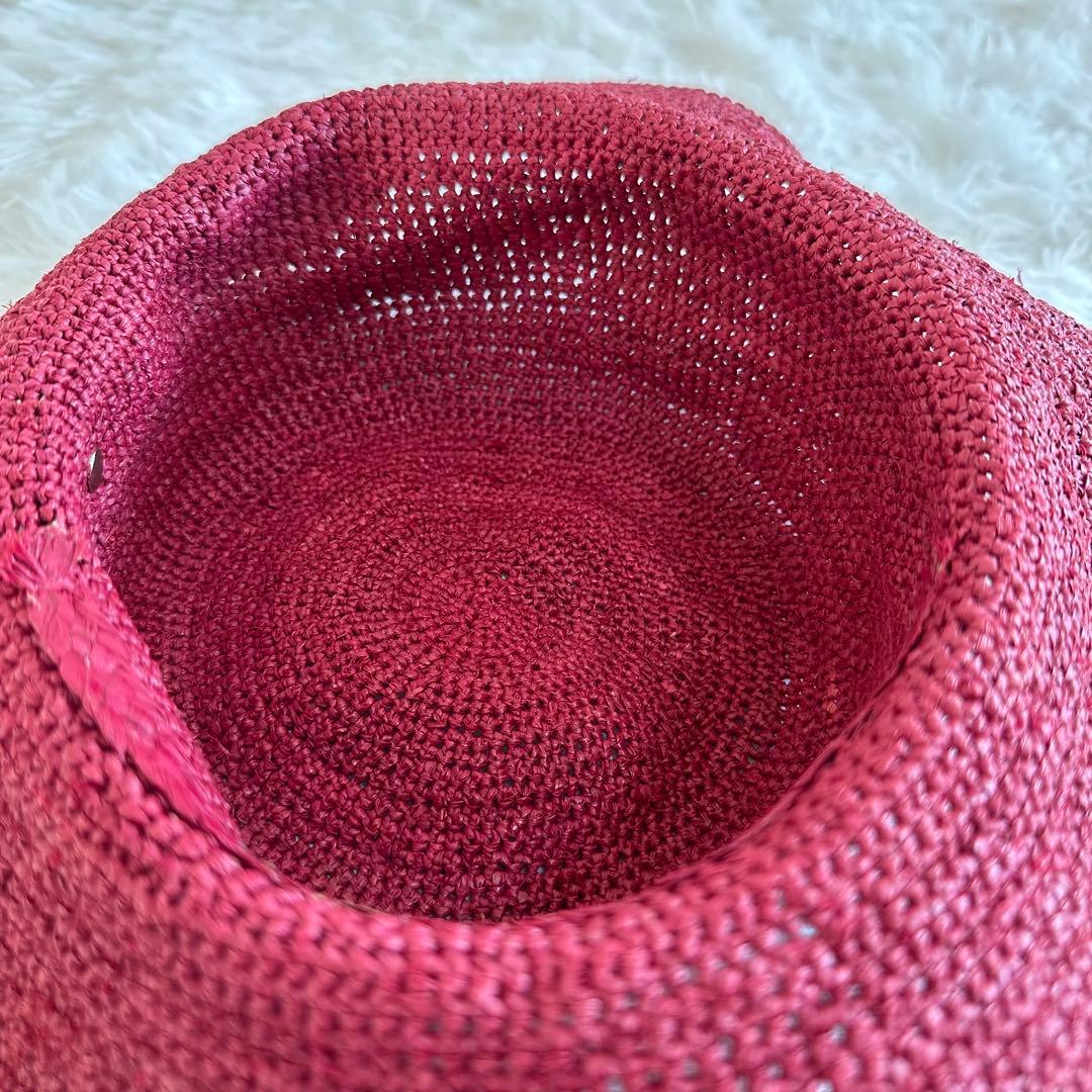 美品✨ヘレンカミンスキー ストローハット 麦わら帽子 レディース