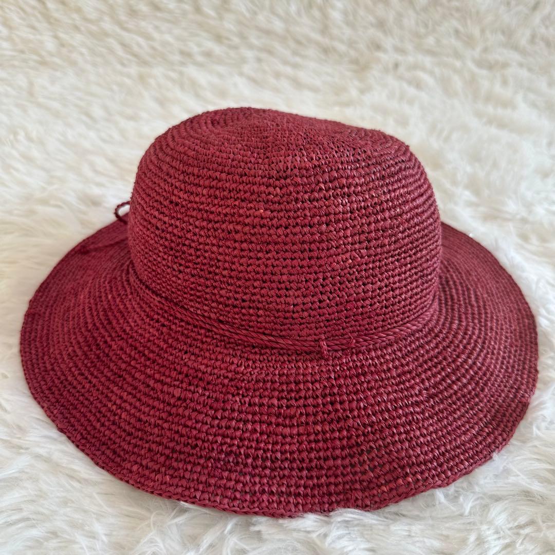 美品✨ヘレンカミンスキー ストローハット 麦わら帽子 レディース