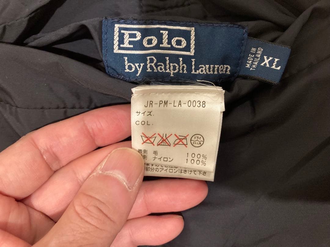 【スペシャル】ラルフローレン POLO リバーシブルダウンベスト 黒 90S