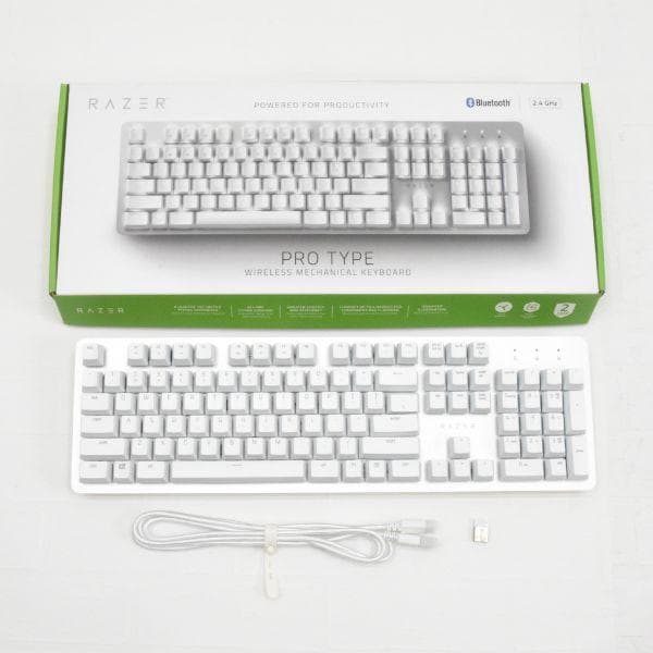 Razer Pro Type ワイヤレスメカニカルキーボード 白