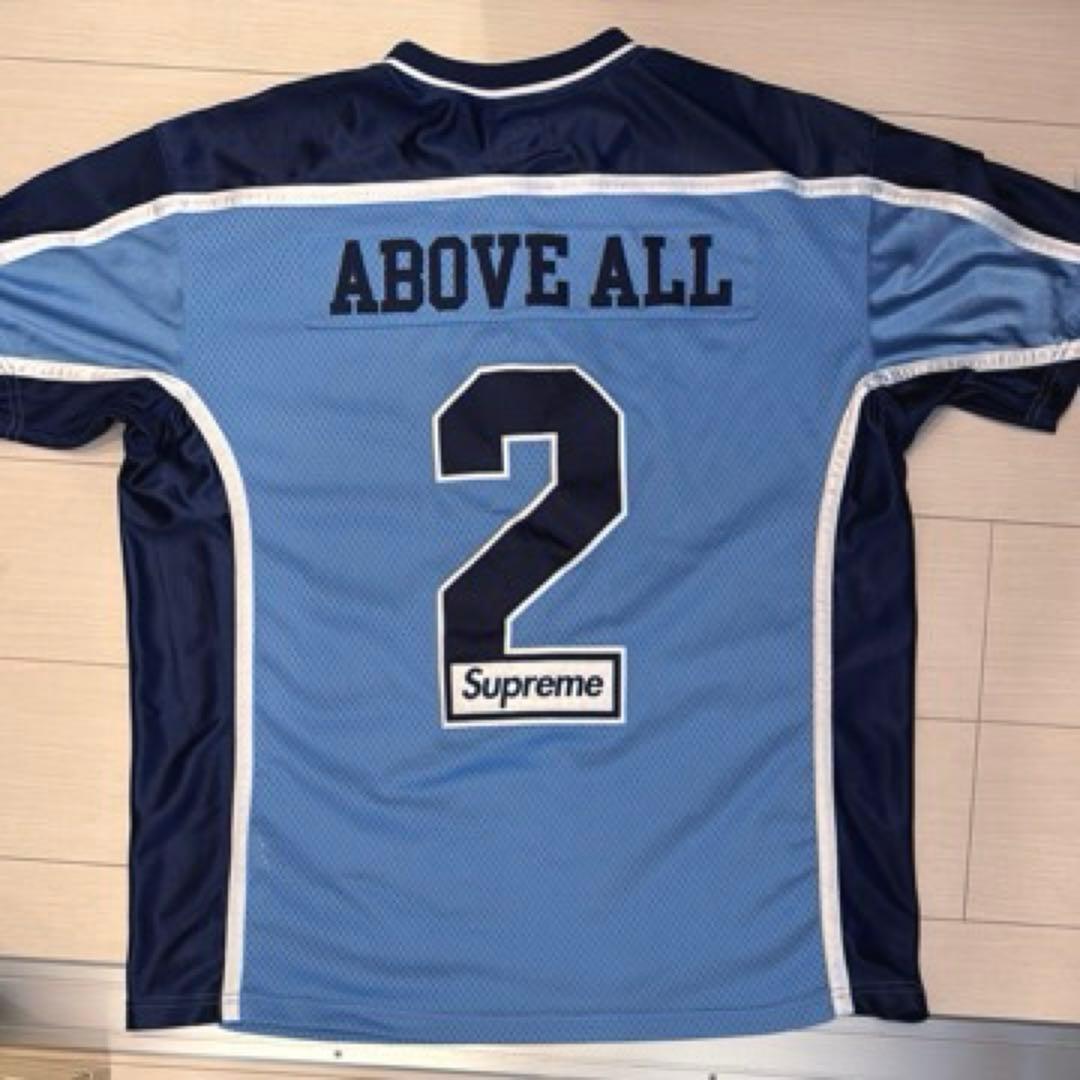 supreme Tシャツ フットボール ジャージ ライトブルー Lサイズ