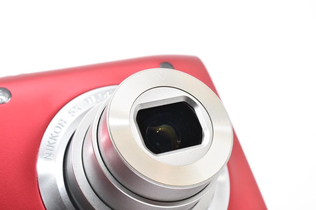 美品Nikon COOLPIX S2900レッド　コンパクトデジタルカメラ971