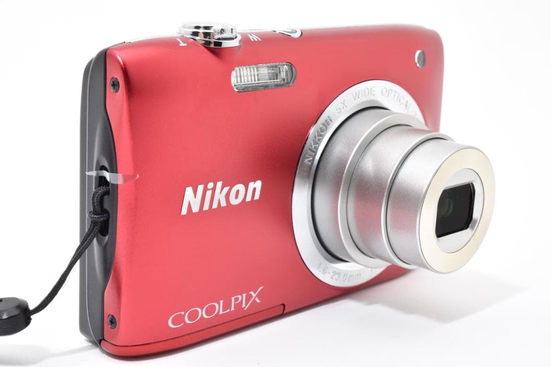 美品Nikon COOLPIX S2900レッド　コンパクトデジタルカメラ971