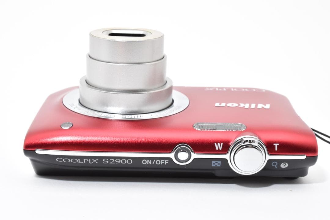 美品Nikon COOLPIX S2900レッド　コンパクトデジタルカメラ971