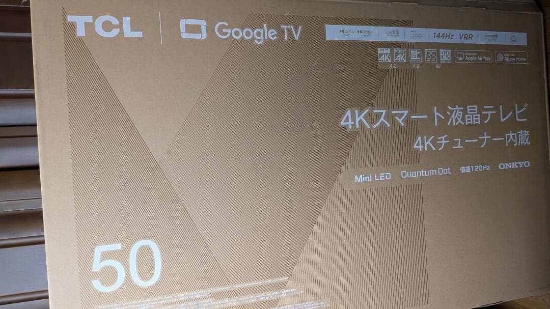 TCL 50c755 量子ドットMini LED 4K液晶テレビ