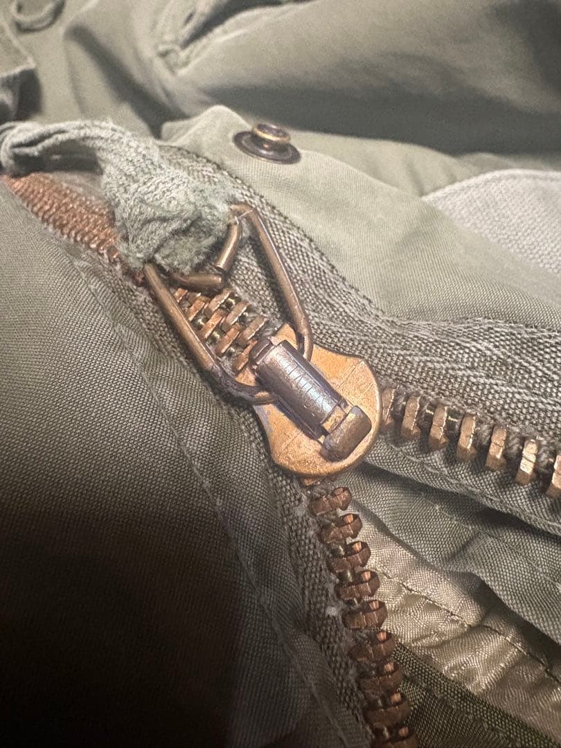 破格 実物 70s M-65 フィッシュテール フルセット 雰囲気◎ 鬼フェード