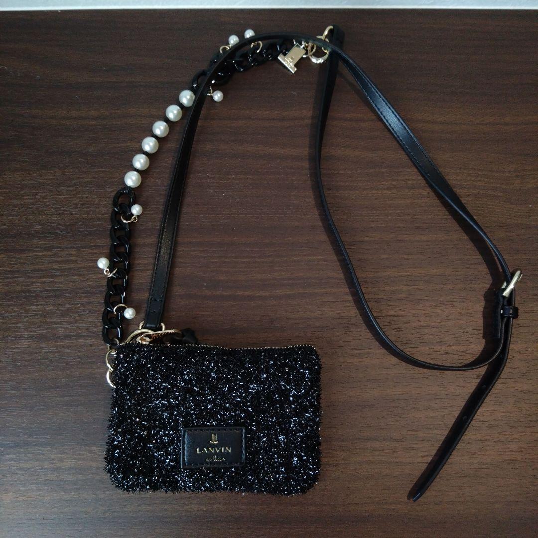 LANVIN ブラック ミニバッグ