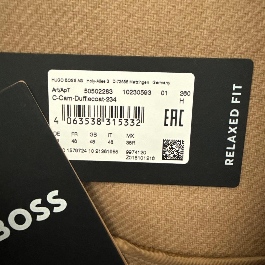 【12/14出品終了】BOSS ベージュ ダッフルコート