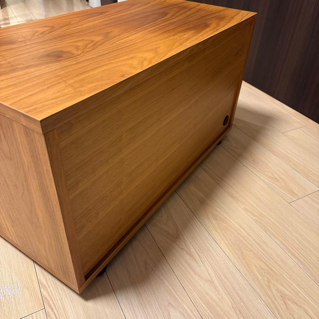 無印良品 スタッキングキャビネット AVローボード (ウォールナット)