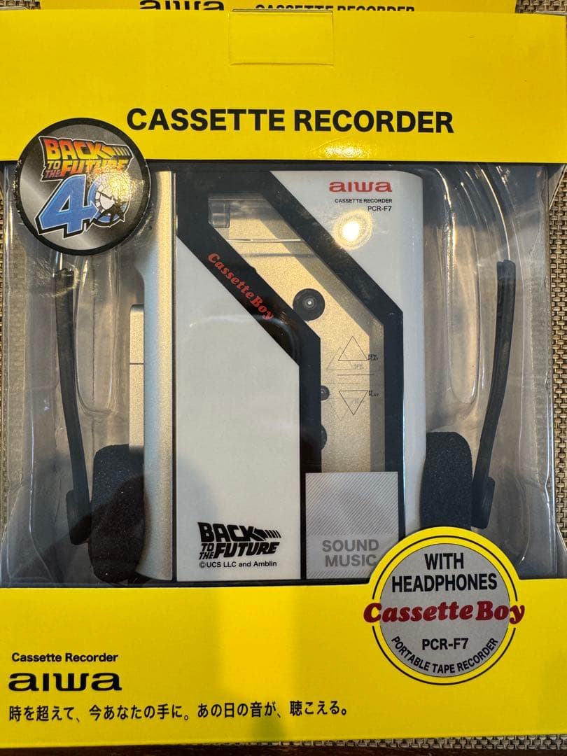 aiwa カセットレコーダー PCR-F7バック・トゥ・ザ・フューチャー　ドンキ