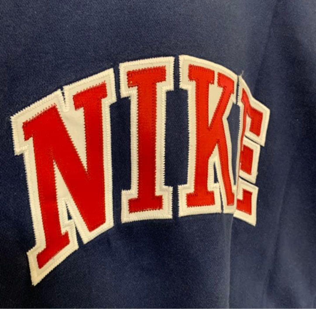 NIKE ナイキ 刺繍 両面デザイン 90s 銀タグ ネイビーsupreme