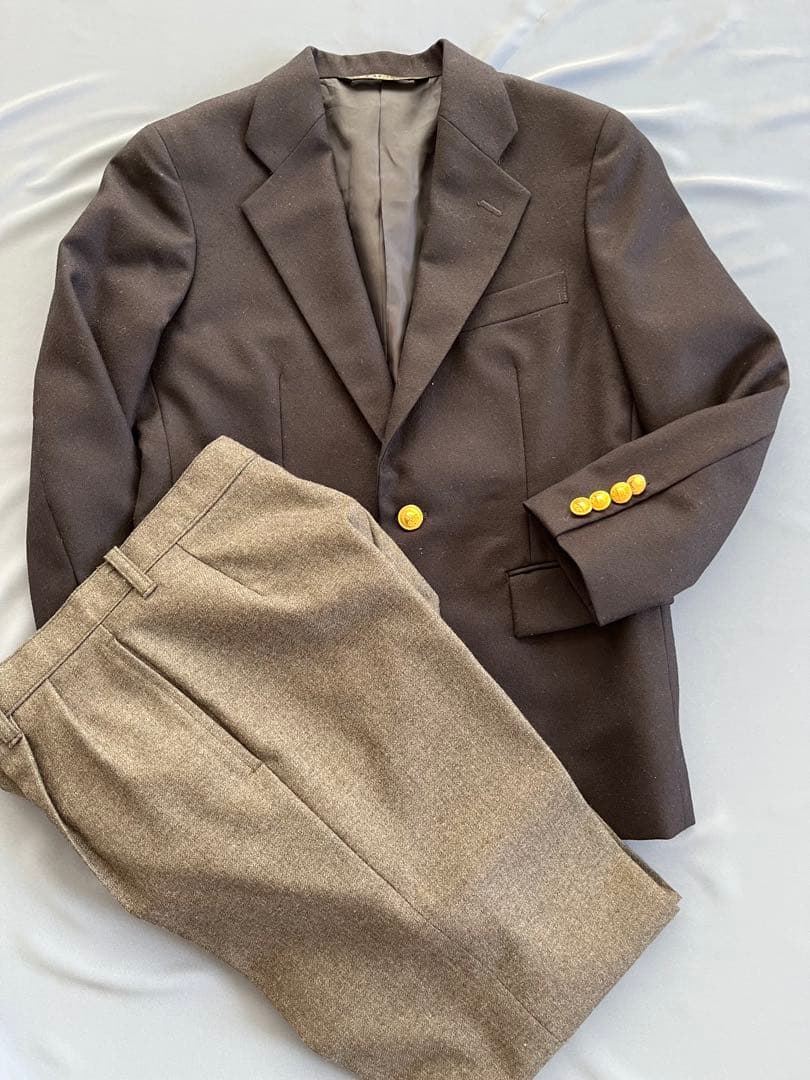 専用 Ralph Lauren 紺色金ボタンジャケット ピノキオ　グレーパンツ