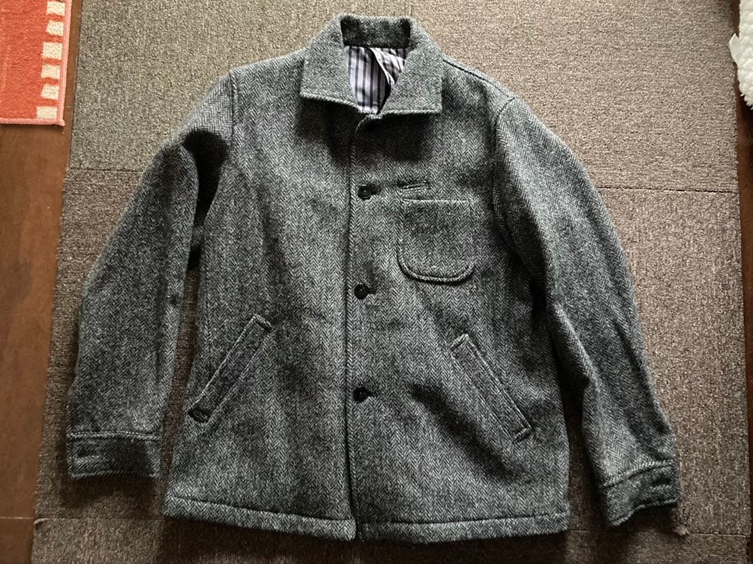 モヒート ハリスツイード ヘリンボーン ジャケット カバーオール 日本製