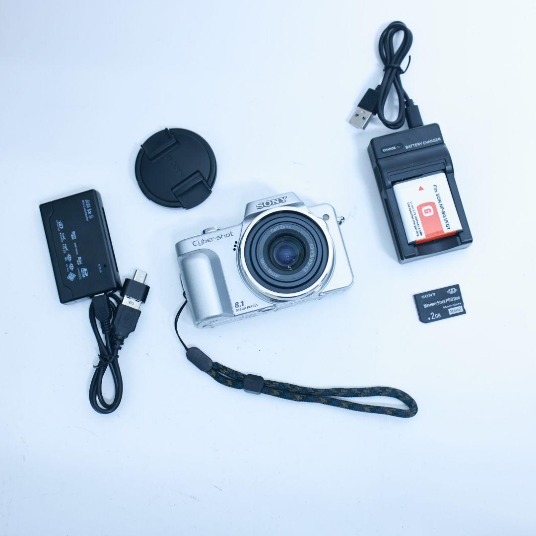 スマホ転送可 SONY H3 デジタルカメラ メモリー電池付き コンデジ