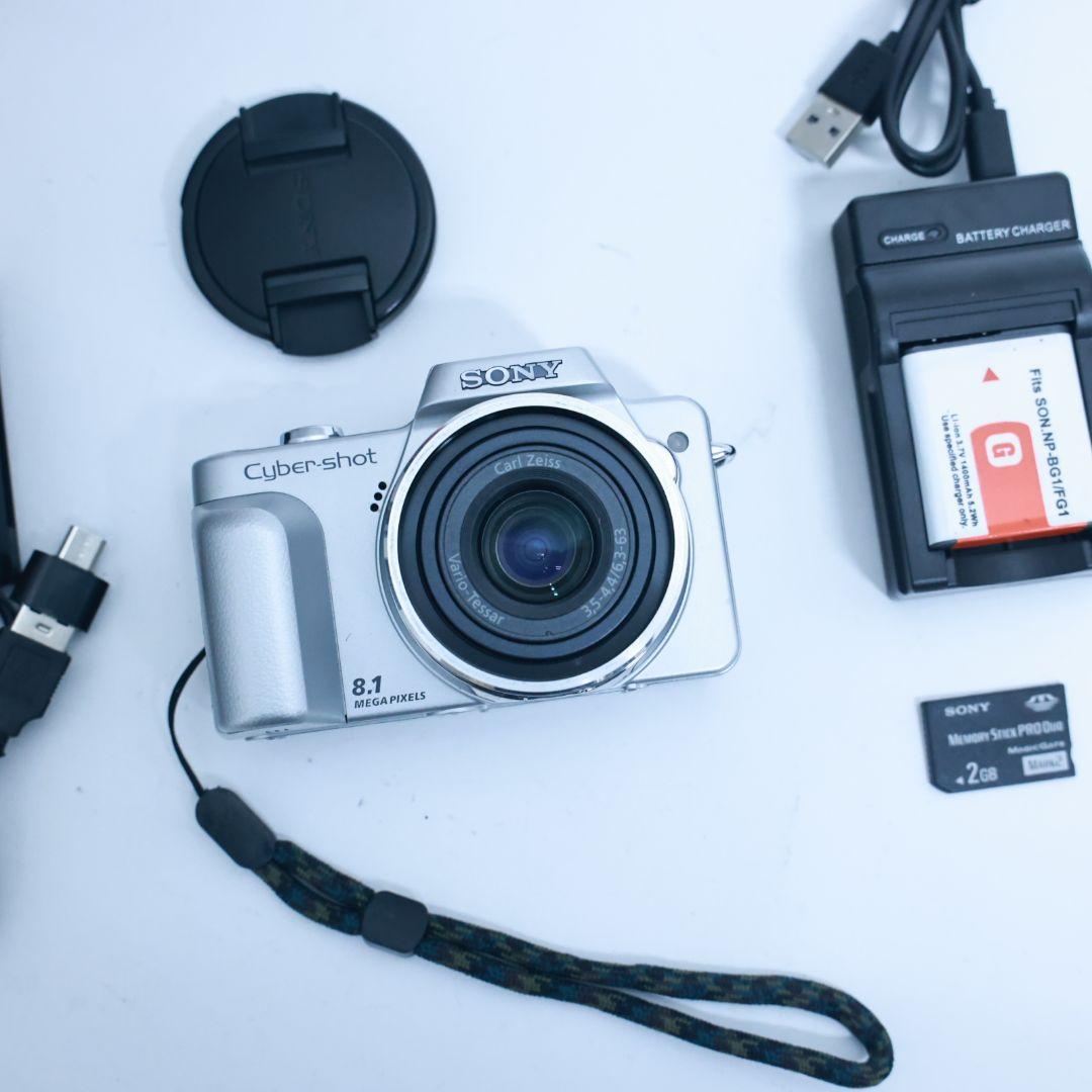 スマホ転送可 SONY H3 デジタルカメラ メモリー電池付き コンデジ
