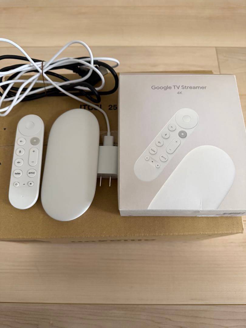 専用品Google TV Streamer 4K ホワイト　中古