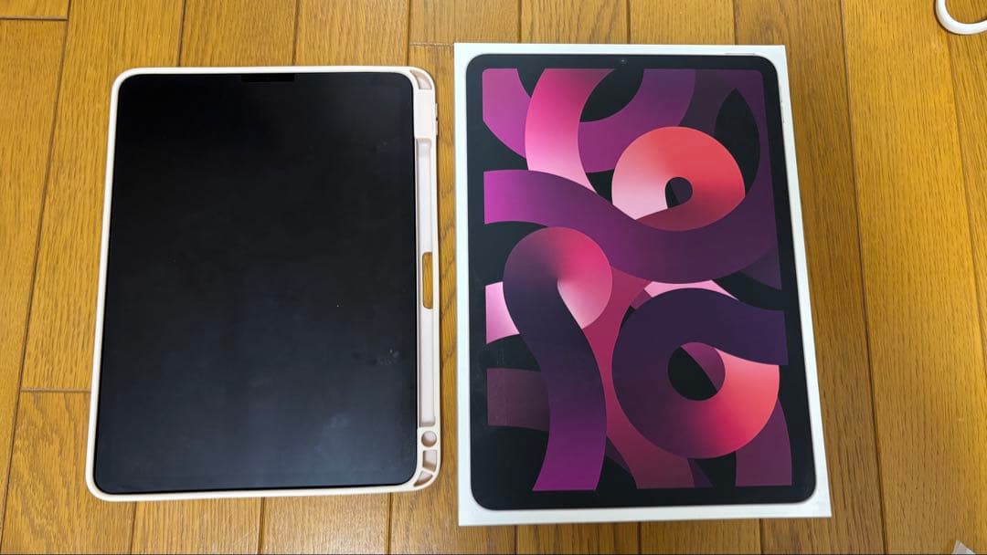 iPad Air ピンク 本体 カバー付き