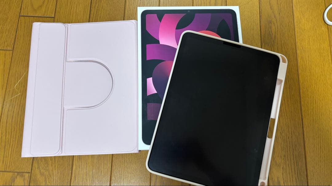 iPad Air ピンク 本体 カバー付き