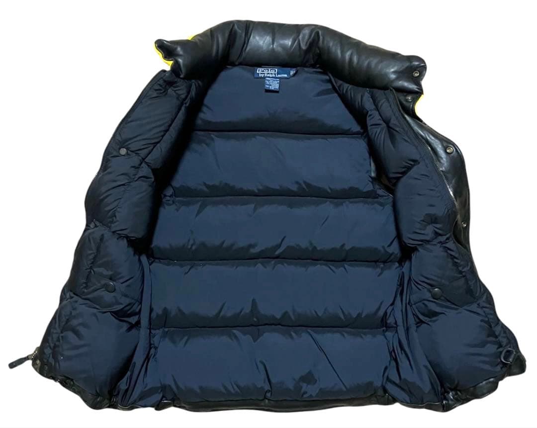 希少 Polo by Ralph Lauren レザーダウンベスト ヴィンテージ