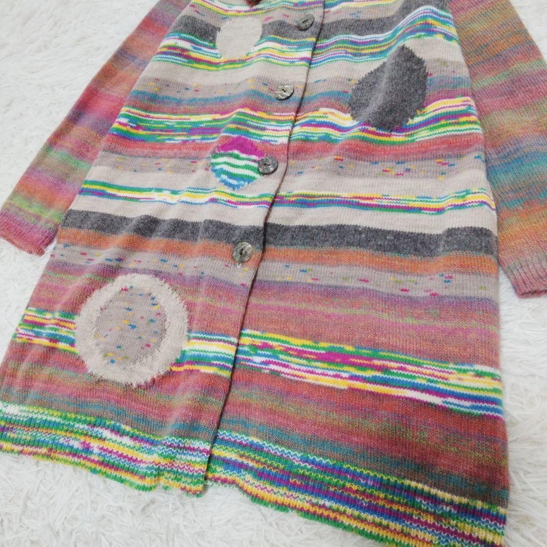 極美品❉ M.&KYOKO アルパカ混カーディガン ウール ピンク系