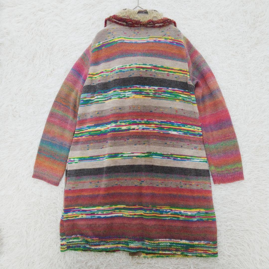 極美品❉ M.&KYOKO アルパカ混カーディガン ウール ピンク系