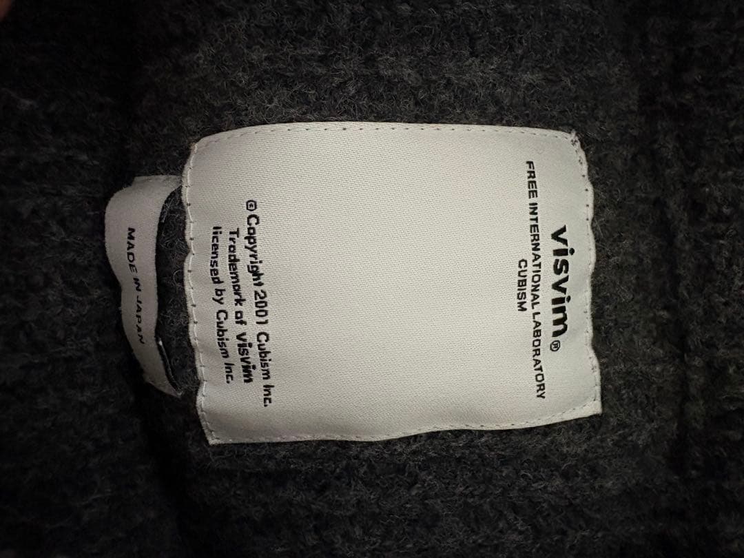 visvim ヴィズヴィム　ニット　セーター　グレー