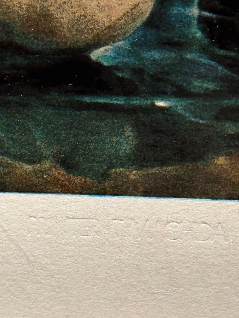 真野広　lithograph限定280 エススタンプ