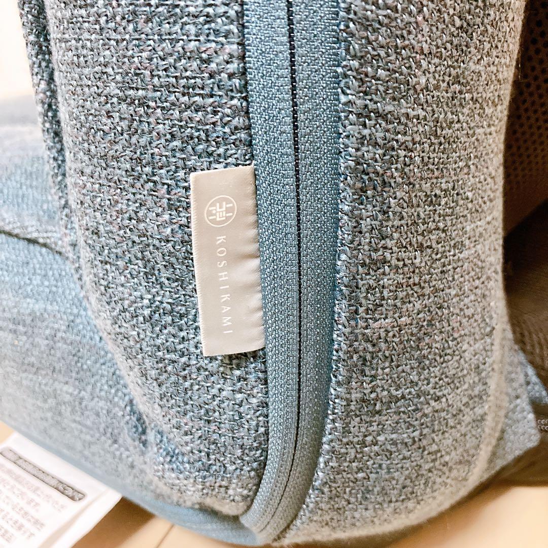 明光ホームテック 腰の神様がくれた座椅子　ブルー　ZFHZ1-エルカム