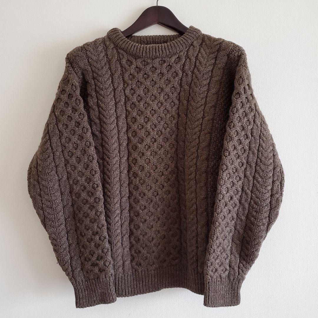 80s vintage L.L.Bean フィッシャーマンズニット ブラウン