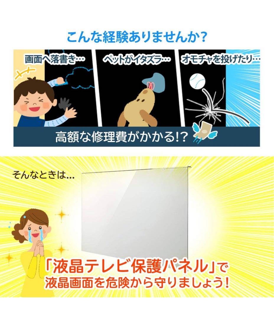 サンワダイレクト 液晶テレビ保護パネル 50インチ　200-CRT016