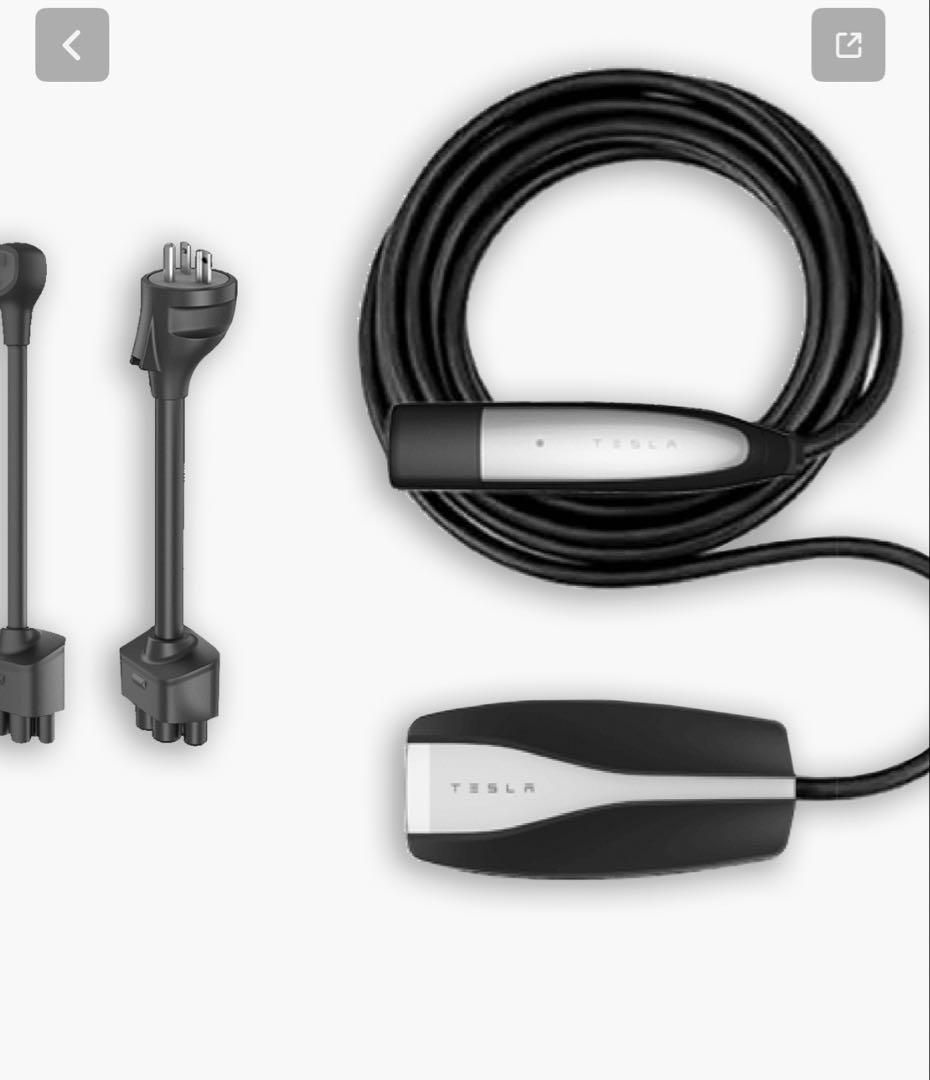 Tesla GENIIモバイルコネクター 充電ケーブル