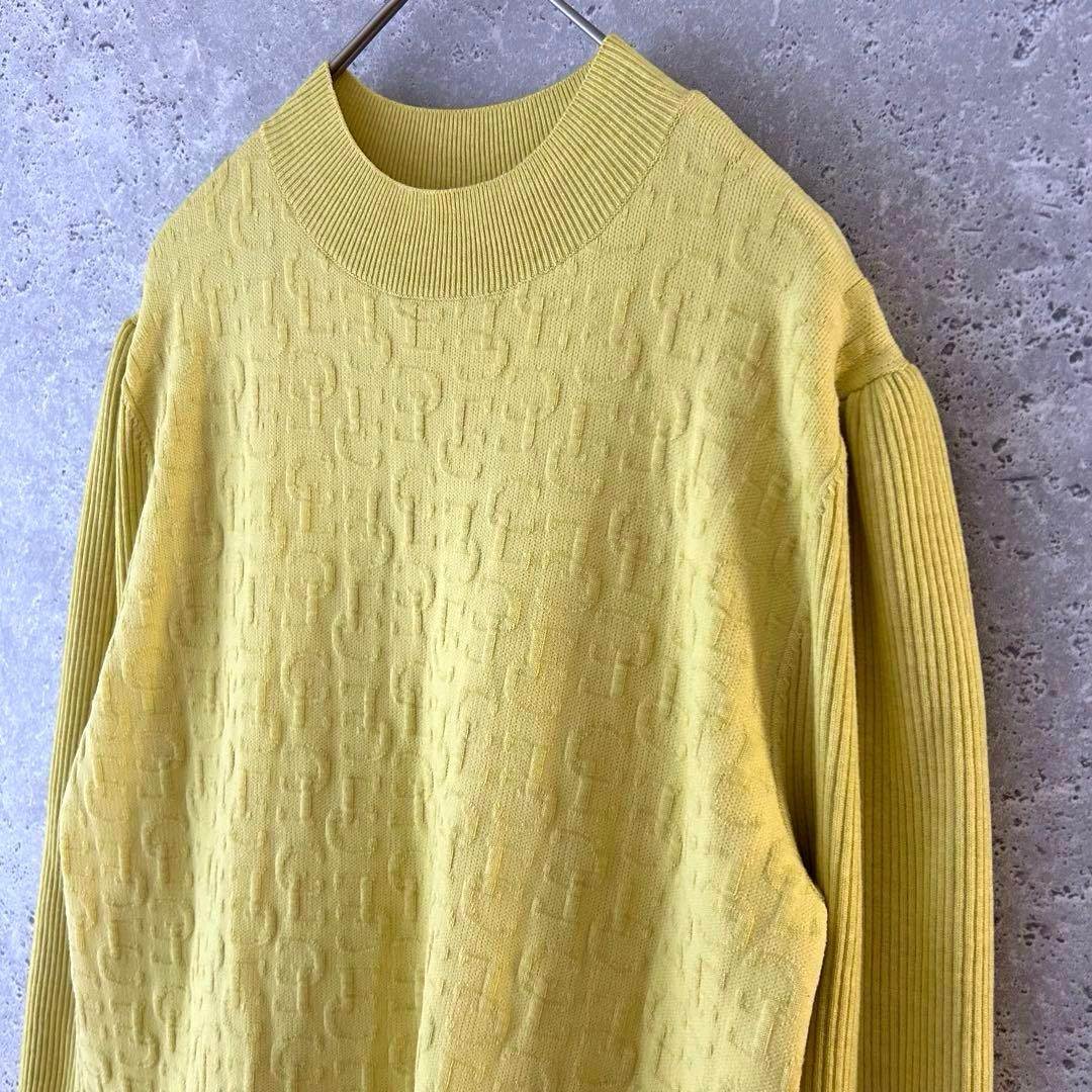 ✨美品✨ セルフォードCELFORD ロゴふくれジャガードニットワンピース 38