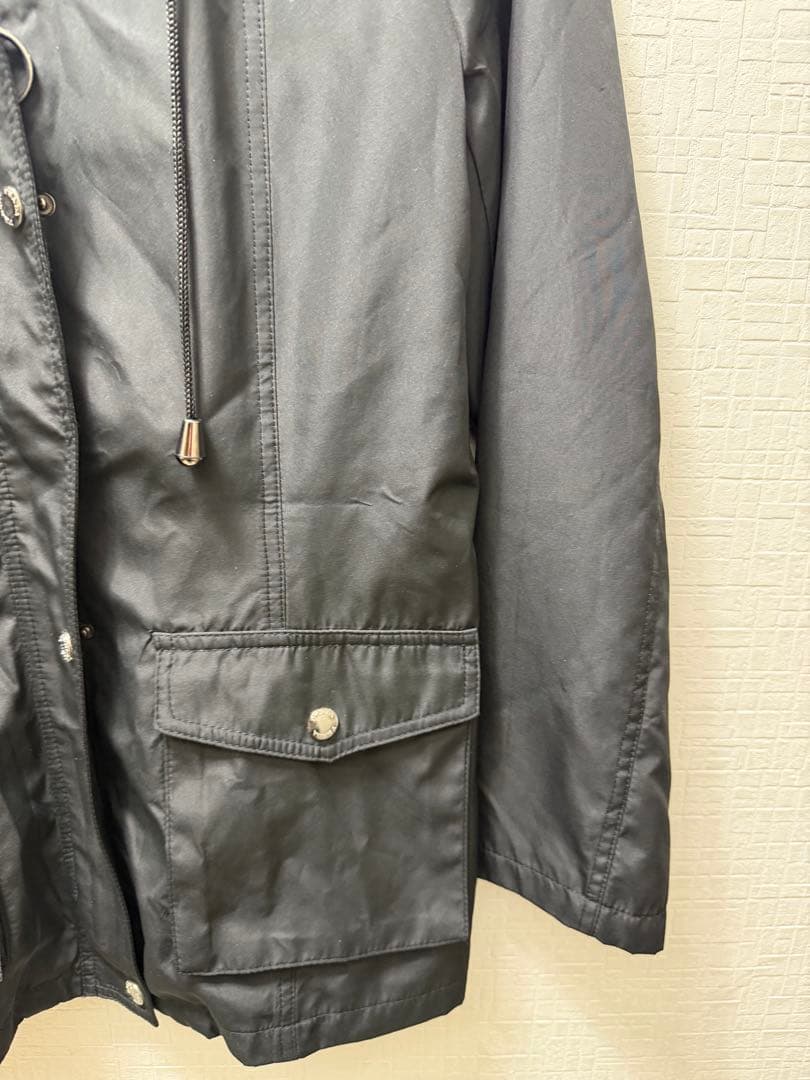 PRADA プラダ ナイロン フード付き ジャケット レディース L ブラック