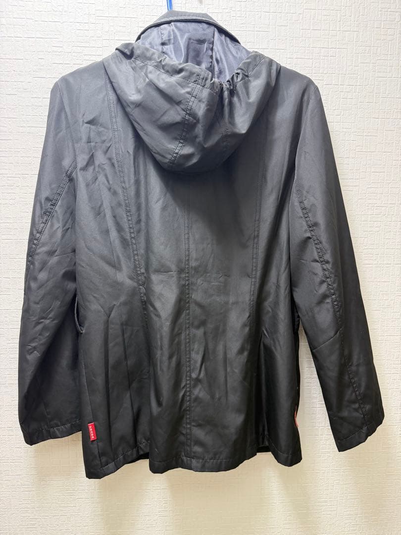 PRADA プラダ ナイロン フード付き ジャケット レディース L ブラック