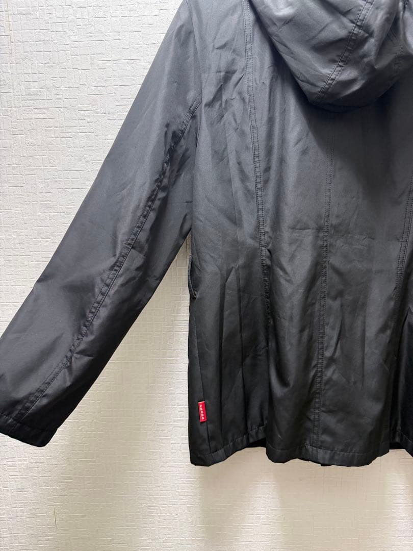 PRADA プラダ ナイロン フード付き ジャケット レディース L ブラック