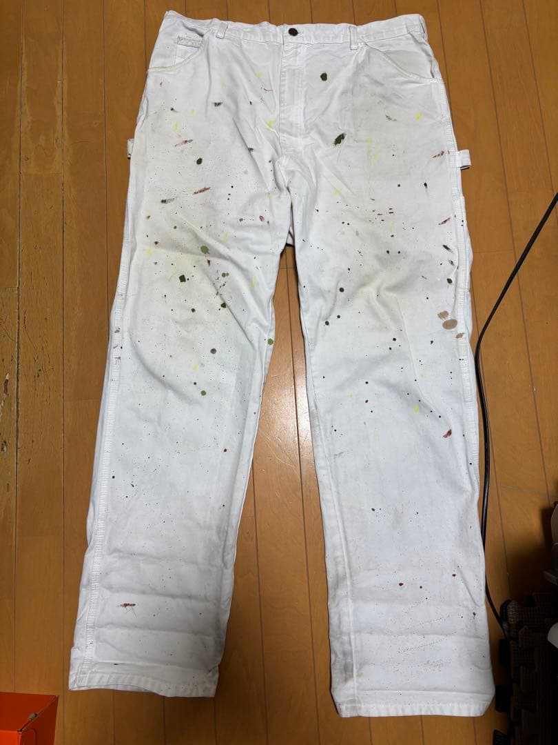 90s ディッキーズ　Dickies ペインターパンツ ホワイト　白
