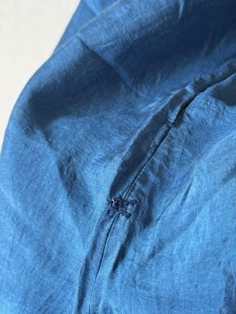 45R 藍染め　シルクドレス　フリーサイズ