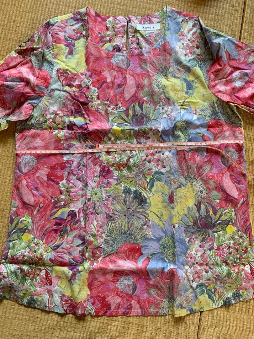 【週末価格】Savoir リバティプリント　ブラウス