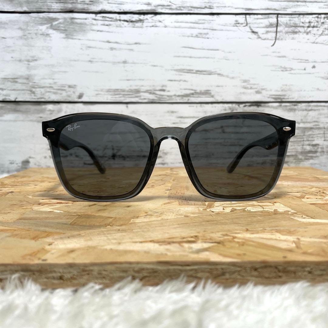 本日最終Ray Ban レイバン　グレー系スケルトン　ケース、クロスセット