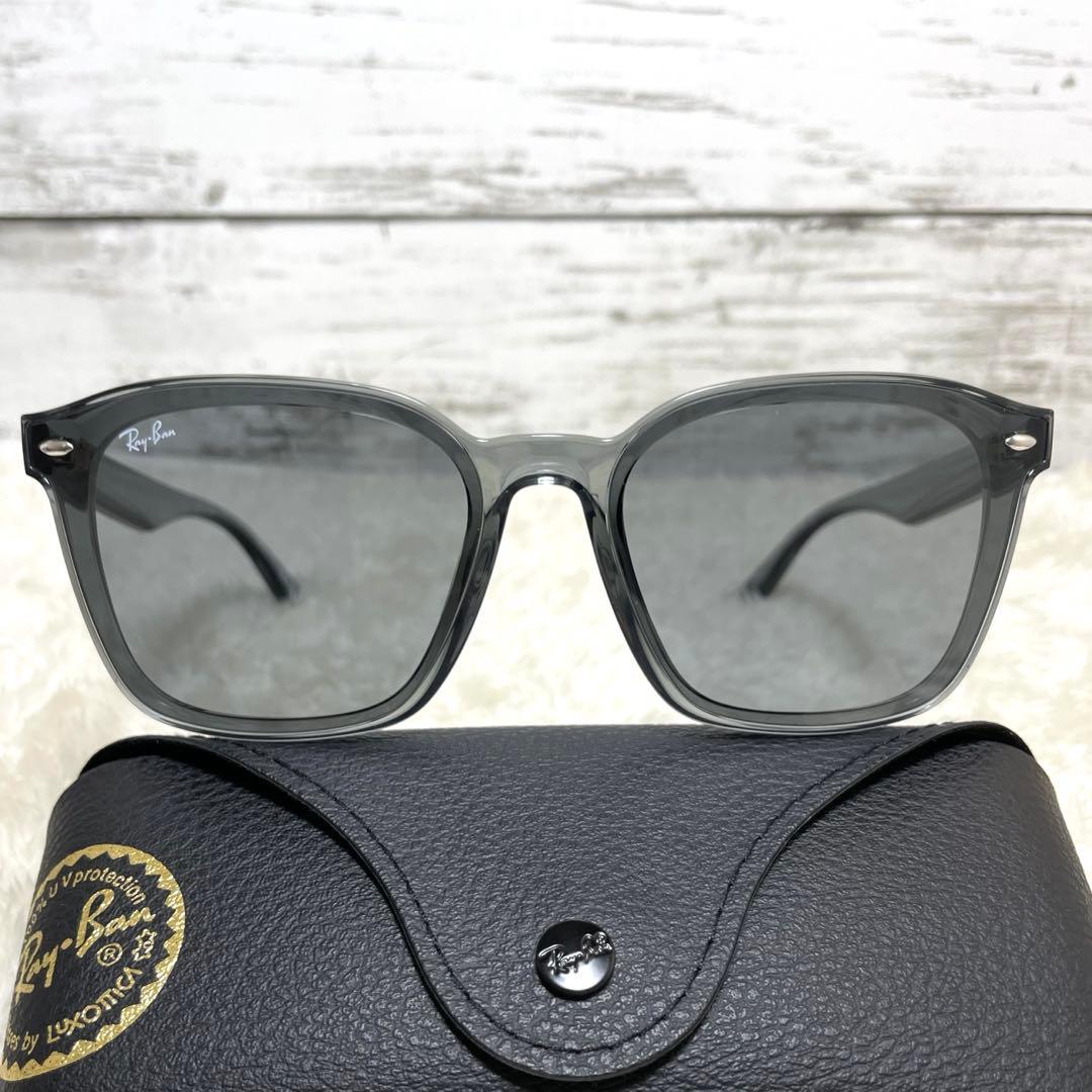 本日最終Ray Ban レイバン　グレー系スケルトン　ケース、クロスセット