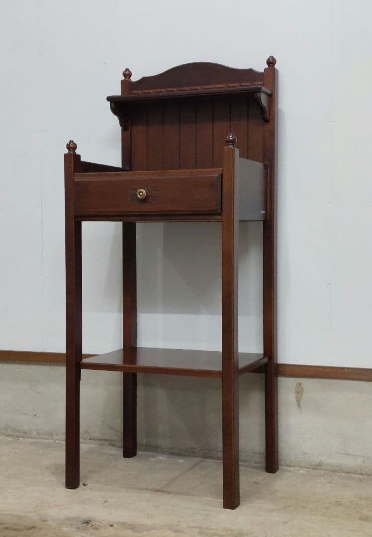 karimoku カリモク 木製 電話台 チェスト引き出し付 オシャレ