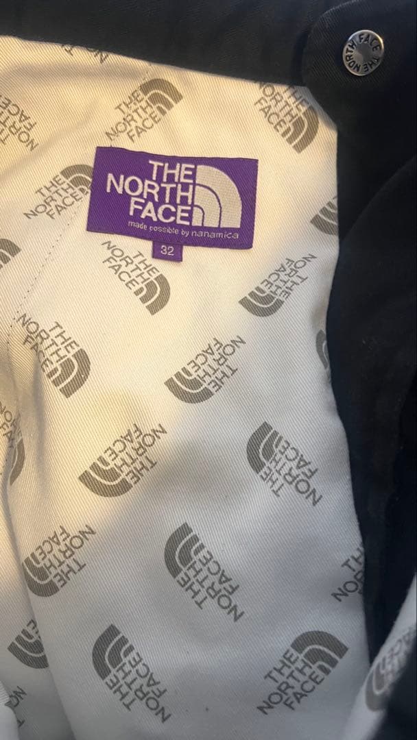 ノースフェイスパープルレーベル　ストレッチツイルワイドテーパードパンツ　32 黒